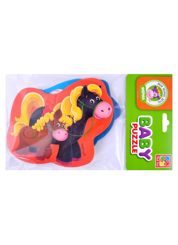 Мягкие пазлы Baby Puzzle "Мама и малыш" 4 картинки, 12 эл. 2879631 — 1