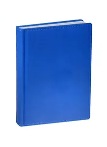Ежедневник недат. А5 136л "VELVET" синий флюор, иск.кожа, ляссе, Bruno Visconti