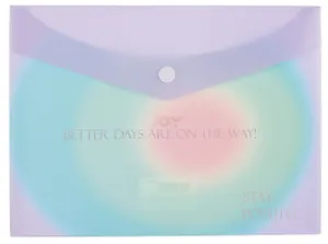 Папка-конверт А5 на кнопке "Rainbow", Yoi