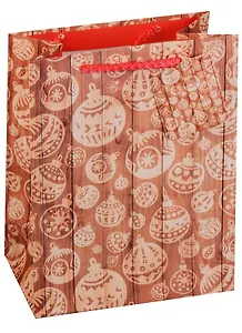 Пакет подарочный бумажный А5 "Новогодние узоры", Новый год