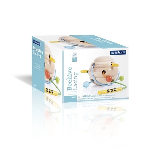 Набор  Набор Guidecraft  развивающий Beehive Lacing шнуровка Улей.  4 предметов, G6802 345346 — 1