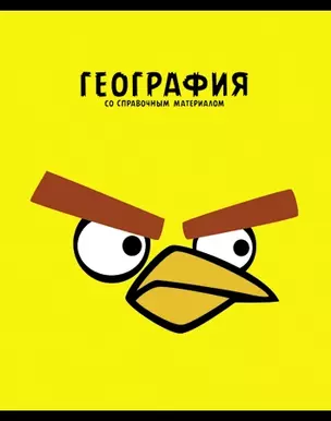 Тетрадь 48л кл. ТЕМА "ANGRY BIRDS" География выб.лак, справ.мат-лы, Hatber — 229158 — 1