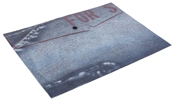 Папка -конверт «Jeans» А4 на кнопке, в ассортименте 3103003 — 2