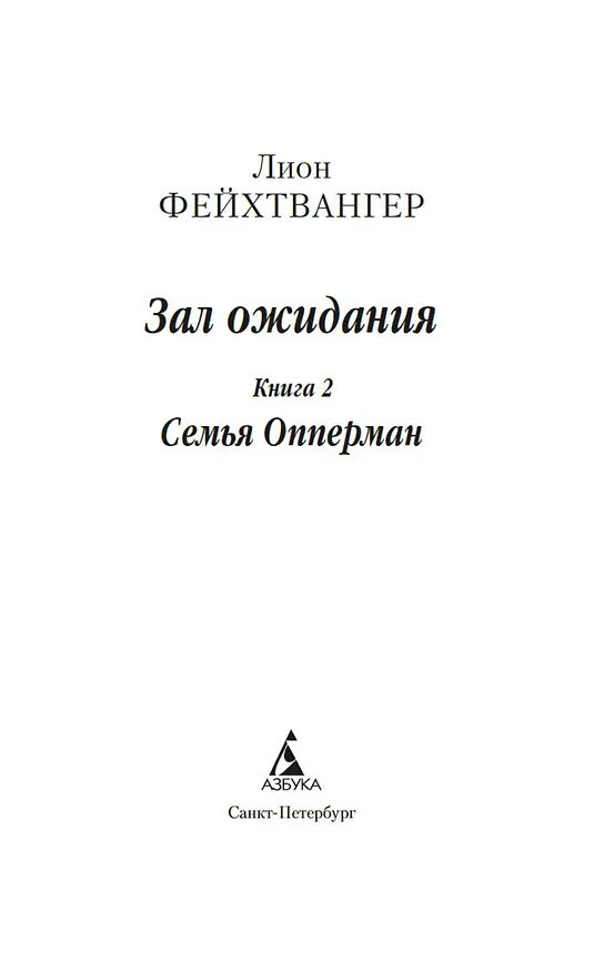 Книга Зал ожидания. Книга 2. Семья Опперман (Лион Фейхтвангер) — 9