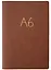 Записная книжка А6+ 80л лин. "Format" коричн.иск.кожа, интегр.переплет, тиснение фольгой, скругл.углы, инд.уп. — 2947928 — 3