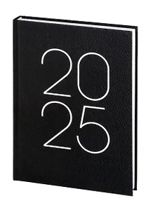 Ежедневник дат. 2024г. А5 160л "Soft Touch" ламинация, черный, 7БЦ, офсет