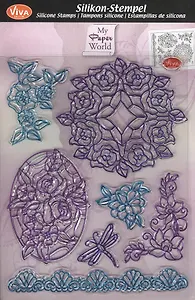 Штамп силиконовый Viva-Silikon-Stempel Tiffany/стрекоза (400308600) (упаковка)