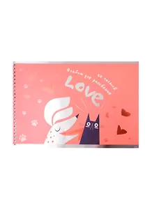 Альбом для рисования Listoff, "Невероятная дружба", А4, 40 листов, на гребне