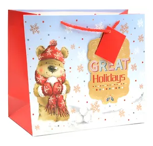 Пакет А4 26*31*12 "Have a great holidays" НГ, бум.мат.ламинат