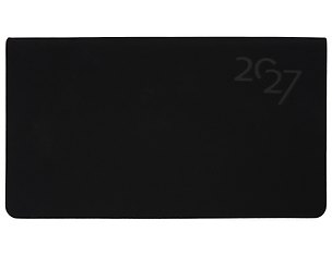 Планинг дат. 2027г. 64л "Soft Touch" черный, карманный, иск.кожа, интегр.переплет, тонир.блок, скругл.углы, ляссе, инд.уп 3173952