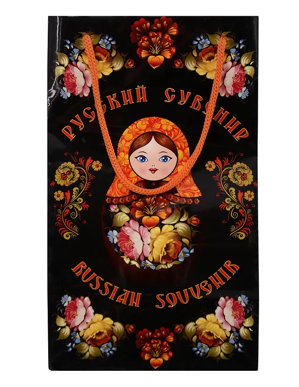 Пакет Вира-М "Матрешки хохлома" ламин. глян. 14*24*10 в асс. 307553 — 3