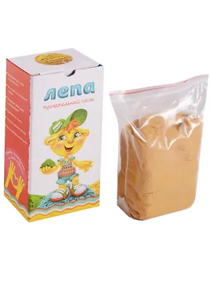 Минеральный песок (желтый) (00-00000277) (1кг.) (Трогательный песок Лепа) (3+) (коробка) 2605752