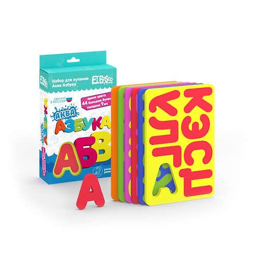 Игровой набор, TM ElBasco, Набор для купания Аква-Азбука материал-EVA 08-001 335093 — 1