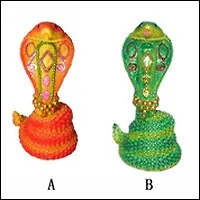 Фигурка декоративная "Змея" (575270) 2 в.. L6 W5 H11 см (Ремеко РС) 2332253