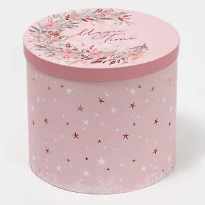 Коробка "Magic time" 19,5*22 Новый год, картон