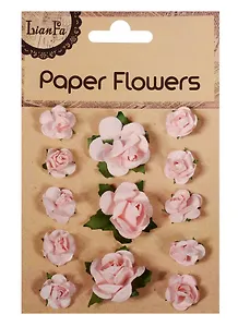 Набор для творчества, Цветы Paper Flower 3 больш.+10маленьк., розовые