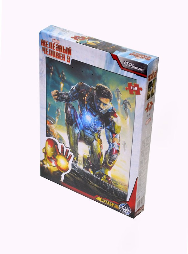 Пазл 160 MARVEL Железный человек 3 (94023) (34,5х24) (коробка) 2381547 — 1