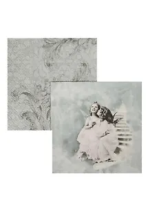 Набор салфеток для декупажа Счастливые ангелы (2064/SDL000208) (2шт) (упаковка)