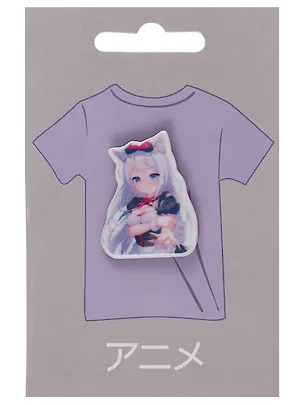 Значок Аниме Девушка с ушками Сёдзё (акрил) 2912438