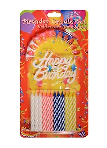 Набор свечей для торта (12 шт) (592156) (7,5 см)