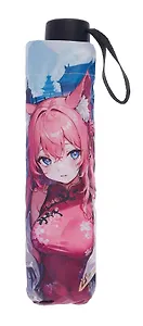 Зонт Аниме Девушка с коралловыми волосами (диаметр 100см) (320г) (12-10148-202405-U1)