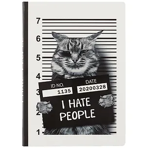 Блокнот Кот I Hate People 2856075