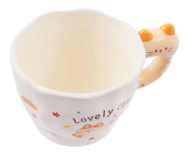 Кружка Котик Lovely Cat (керамика) (400мл) (12-B3-6641-202510-STB-12) 3135642 — 5