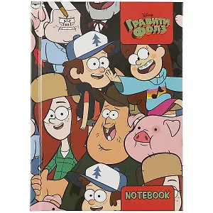 Записная книжка А6 48л кл. "Гравити Фолз" тв.обл., глянц.ламинация