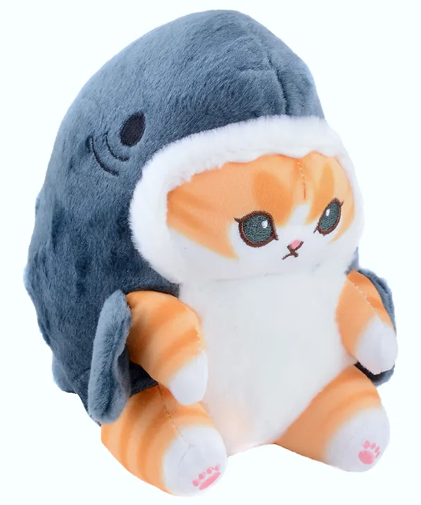 Мягкая игрушка Котик кигуруми (акула) (21 см), Bookvalno 3035562 — 2