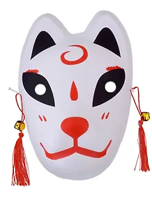 Маска Японская лисичка Кицунэ (24х15) (пластик)