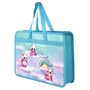 Папка для тетрадей А4 "ПАНДОЧКИ" полипропилен, 34*25*9.5см, молния, дно с расширением, текст.ручки, УФ-печать 2969565