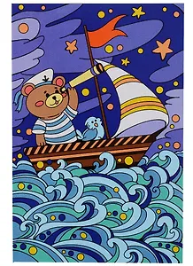 Набор для творчества LORI. Картина по номерам "Ночное море"