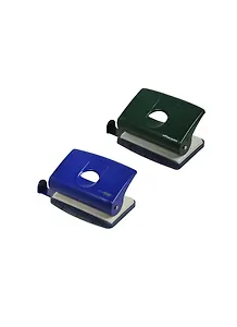 Дырокол 10 листов металл, с линейкой, ассорти, Office Point  