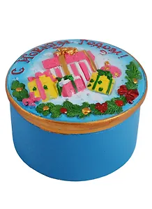 Шкатулка декоративная Подарки (7,5x7,5x5)