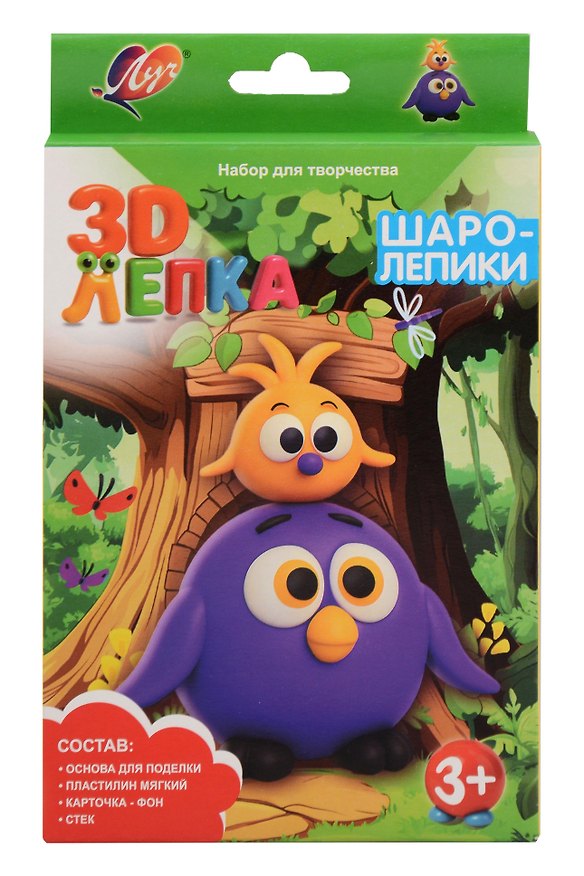 Набор для творчества  с пластилином " Птички" (серия "Шаролепики") 3155571 — 1