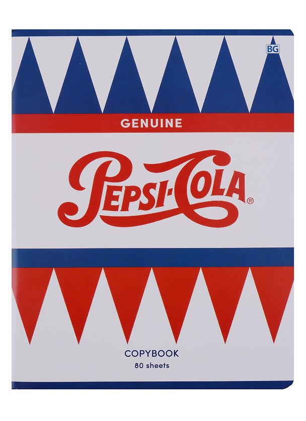 Тетрадь общая «Pepsi», 80 листов в клетку, А5, в ассортименте - BG 246417 — 1