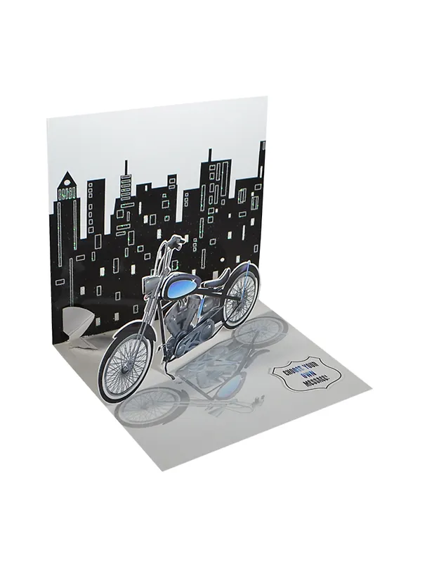 3D открытка Мотоцикл (Motorcycle) (квадрат) (929) (14,5х14,5) 2422733 — 1