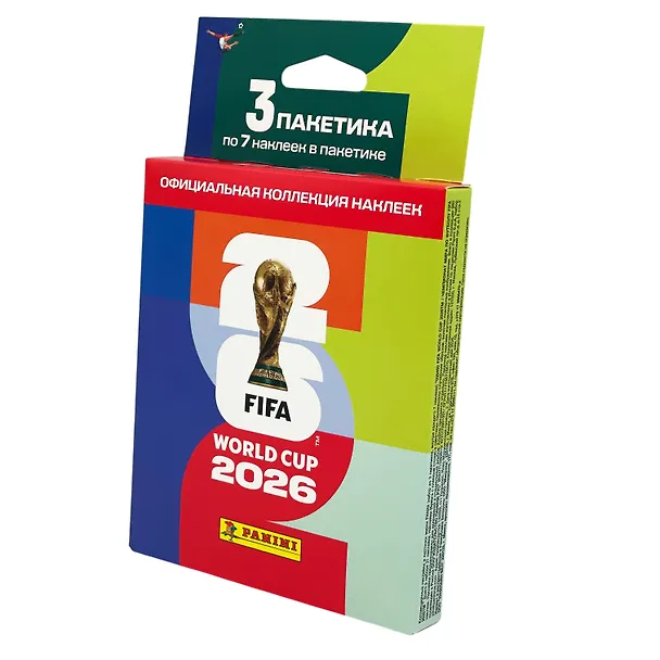 БЛИСТЕР "FIFA WORLD CUP 2026™/ Чемпионат мира (3)" (набор из 3 пакетиков наклеек), ст.30 3171142 — 1