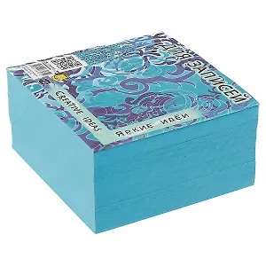 Блок-куб цветной, 8.5 х 8.5 х 4.5 см