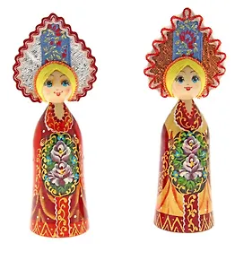 ГС Куколка в кокошнике дерево (15 см) (692619)