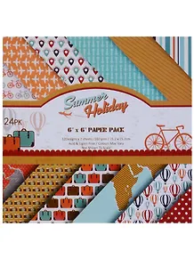 Набор бумаги для скрапбукинга, 15*15см, 24 листа, 12 дизайнов Summer Holiday (11-1) (11-22345-11