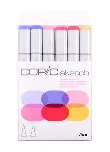 Набор маркеров Copic Sketch цветочные (2), 6 цветов