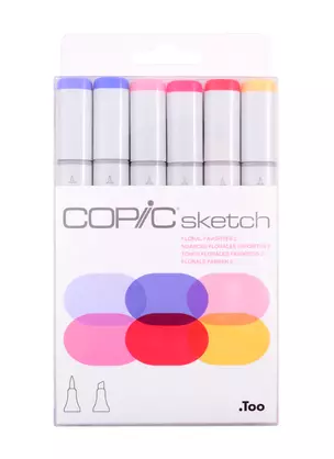 Набор маркеров Copic Sketch цветочные 2 6цв — 260006 — 1