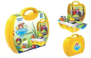 Игровой набор в чемоданчике, 1TOY/Вантой, Кухня 26 предметов — 326001 — 1