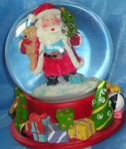 Новогодняя декоративная фигурка со стеклянным шаром 10X10X14.5 (31773)