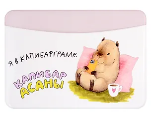 Чехол для карточек горизонтальный Капибара Я в капибарграме 2980809