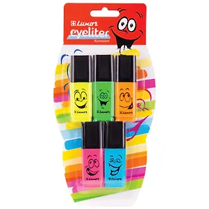 Текстовыделители Luxor, 5 цветов 1-4 мм 245429