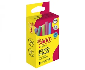 Мелки, JOVI, Classcolor, 10 штук, цветные, круглые, в картонной упаковке