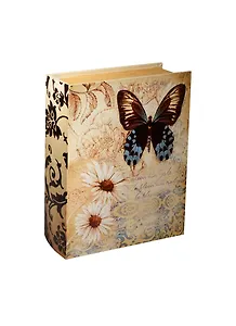 Сувенир, Шкатулка-книга Бабочка с ромашками (24*18,3*6)