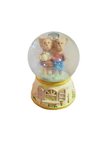 Фигурка со стеклянным шаром Мишки (4х7) (2 вида) (11-10)